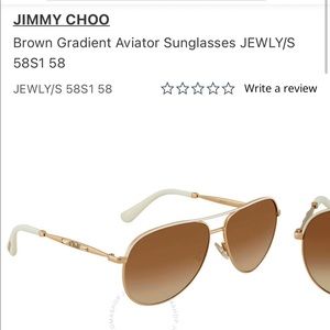Jimmy Choo Brown Gradient Aviator Sunglasses JEWLY/S
